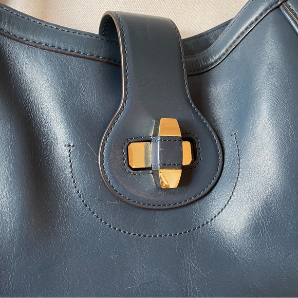 Tory Burch Navy Hobo Bag - Picture 2 of 16